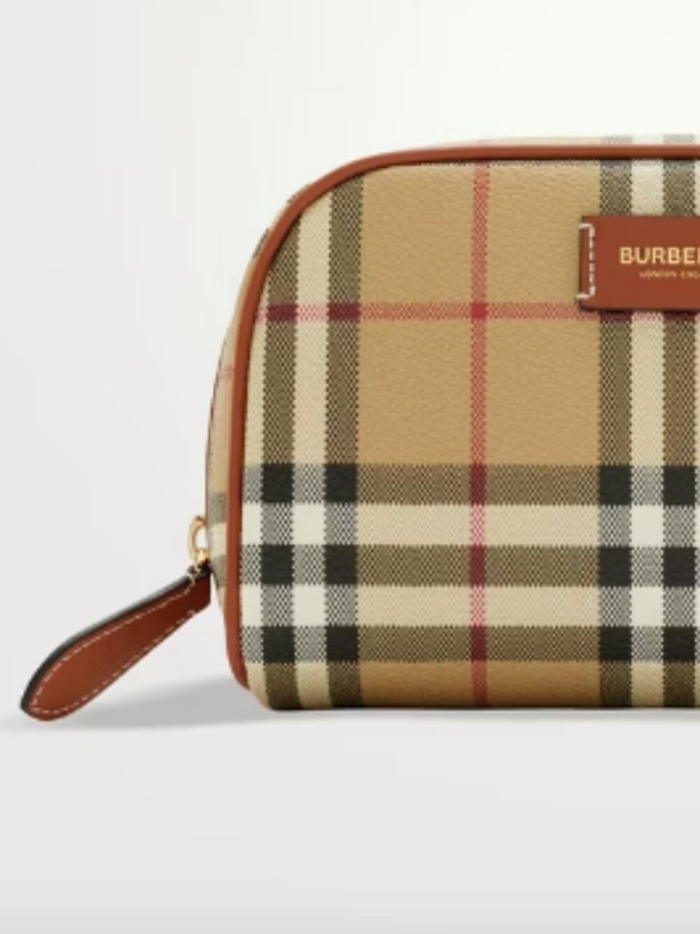 NEW! Burberry Small Check Travel Pouch